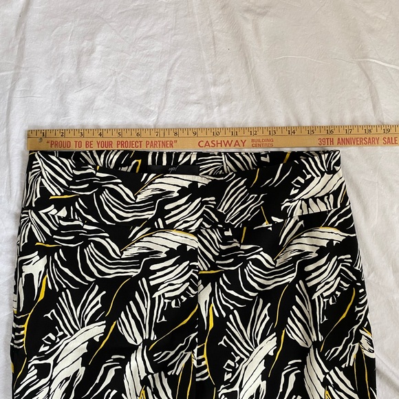 Women's Neutral Abstract Pull On Pants 12 Bohemian Mature Fit Corpcore Career - Picture 5 of 16